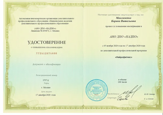 Диплом Карины Максименко